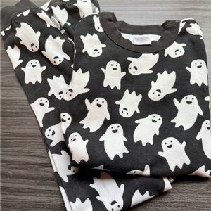 Hanna Andersson Black and White Ghost Pajama Set